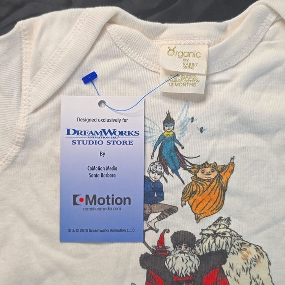 Rise of the Guardians Dreamworks boy or girl Onesie Cream —12m - Picture 3 of 3